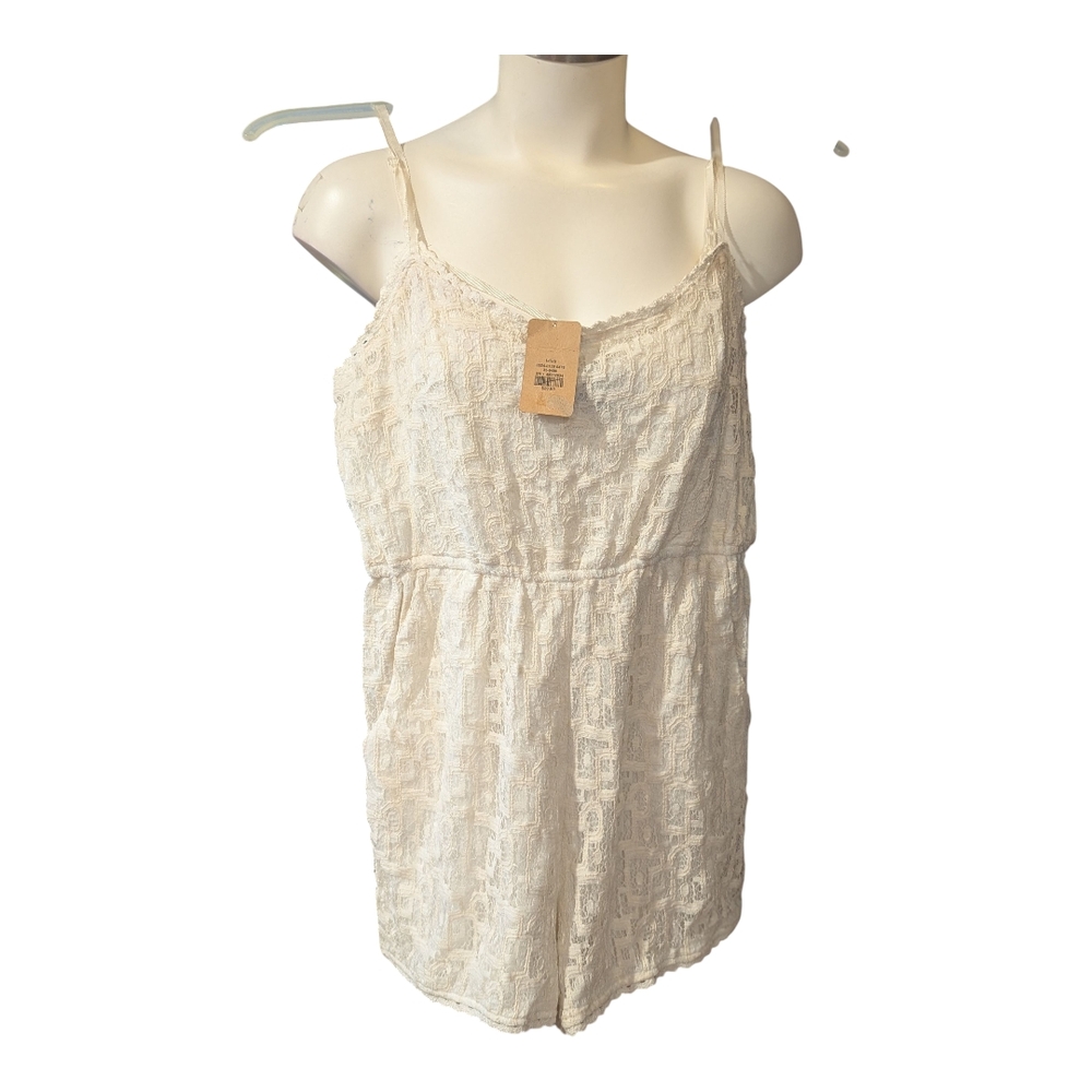 Society Cream Lace Jumpsuit